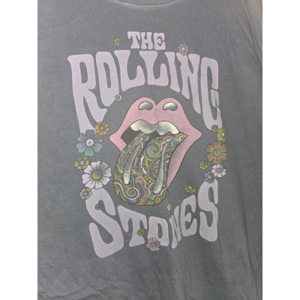 American Eagle The Rolling Stones Floral Graphic Band Tee - Size M